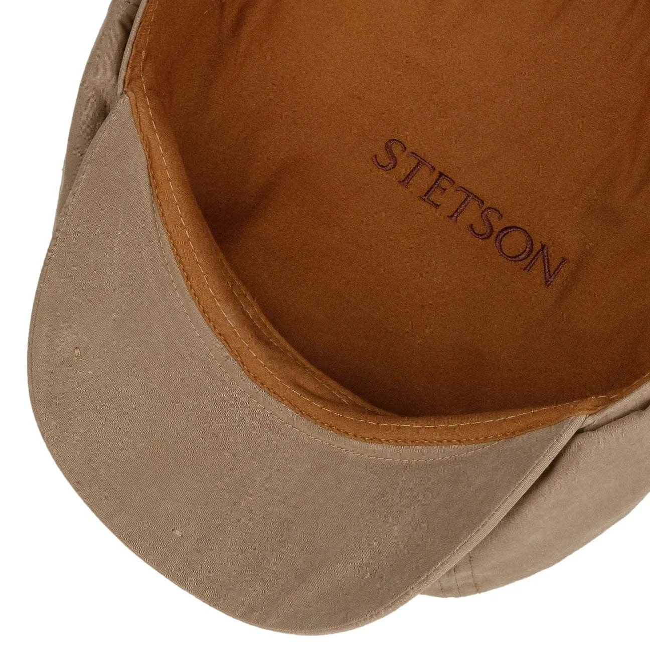 Hatteras Waxed Cotton WR Flat Cap by Stetson