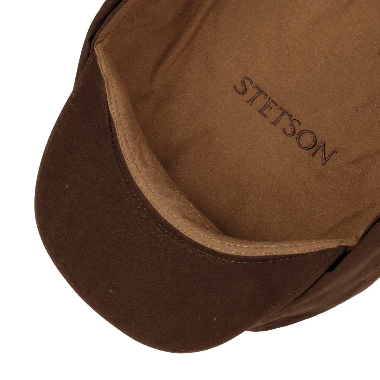 Hatteras Waxed Cotton WR Flat Cap by Stetson