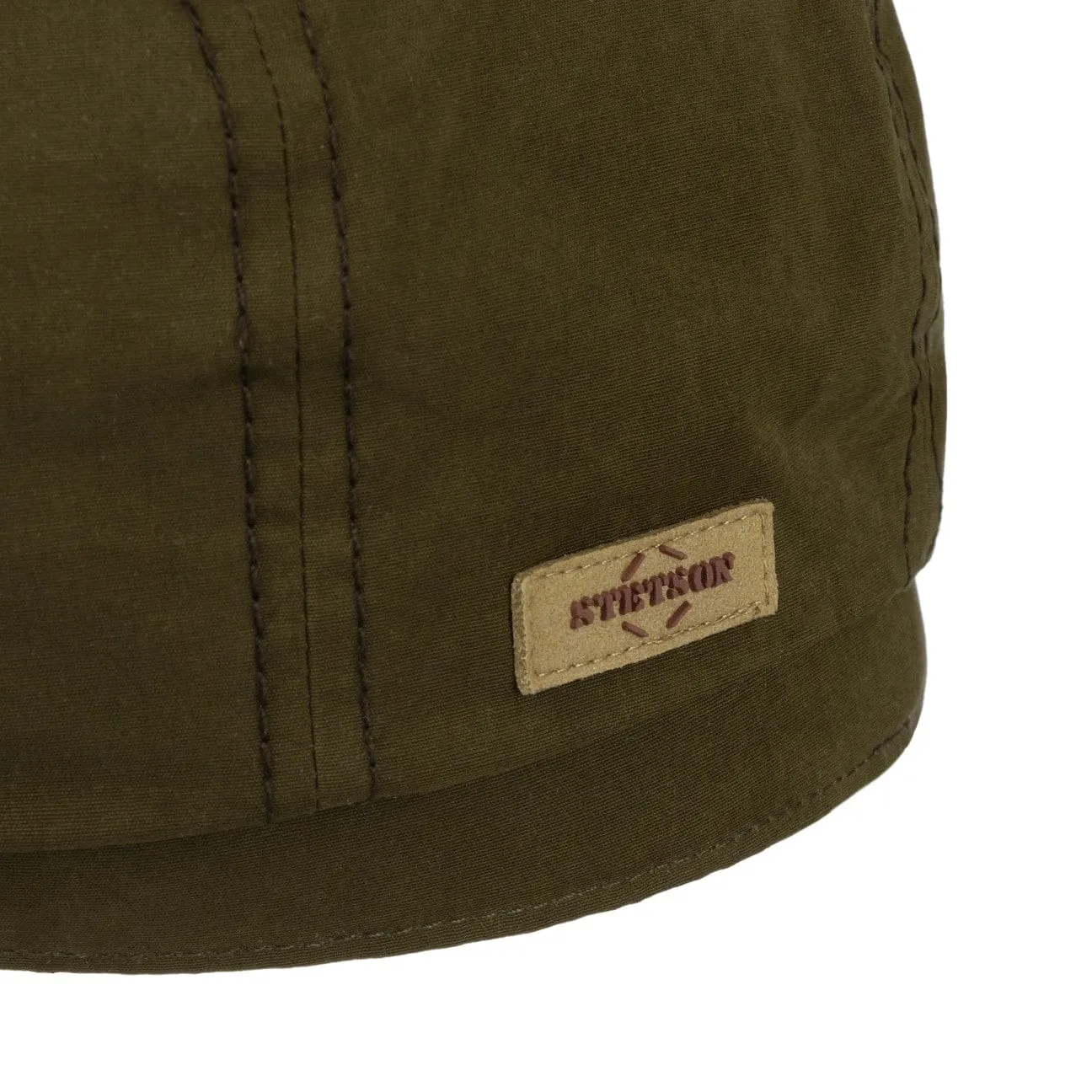 Hatteras Waxed Cotton WR Flat Cap by Stetson