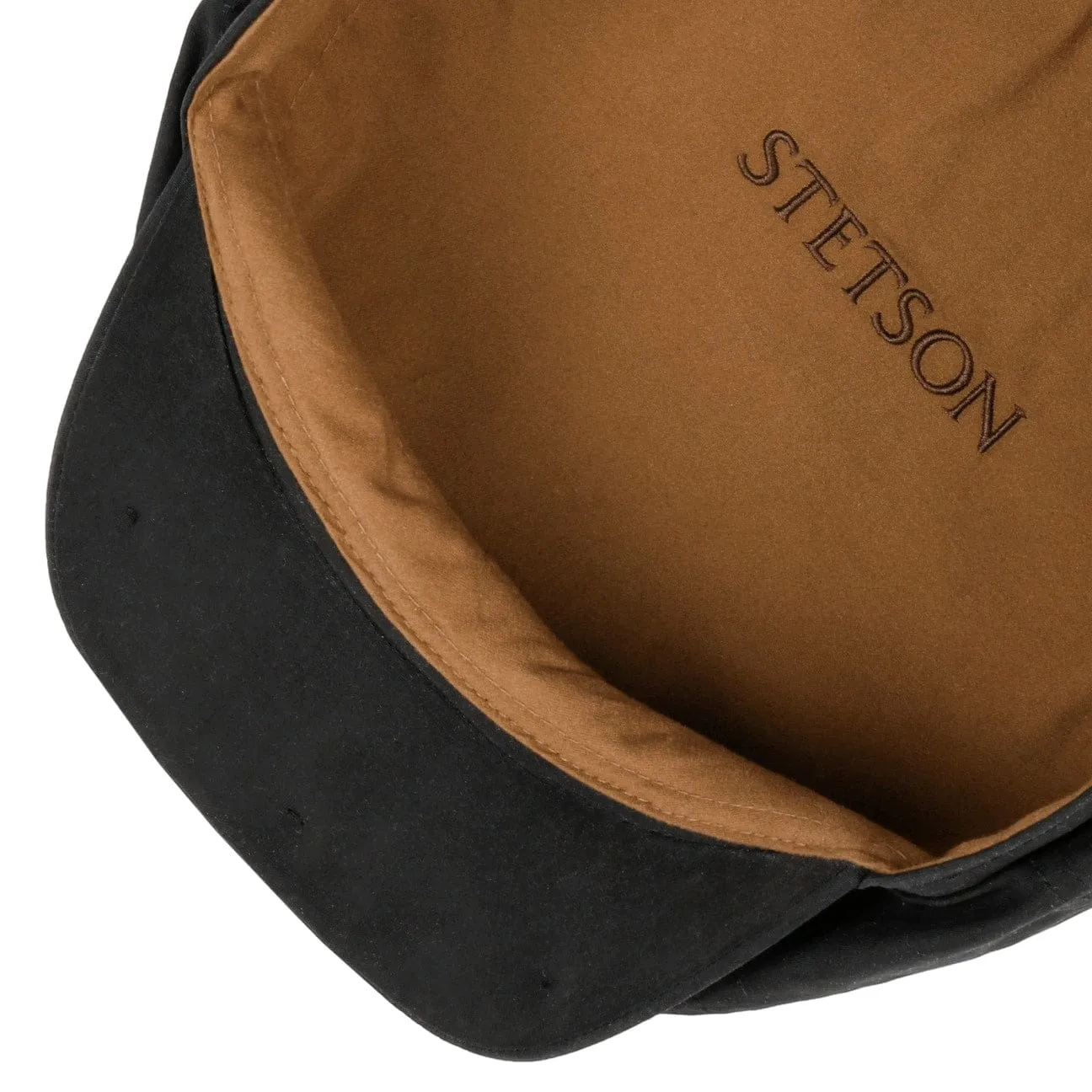 Hatteras Waxed Cotton WR Flat Cap by Stetson