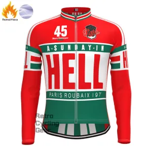 HELL Fleece Retro Long Sleeves Jerseys