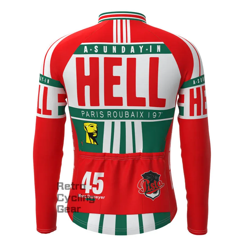 HELL Fleece Retro Long Sleeves Jerseys