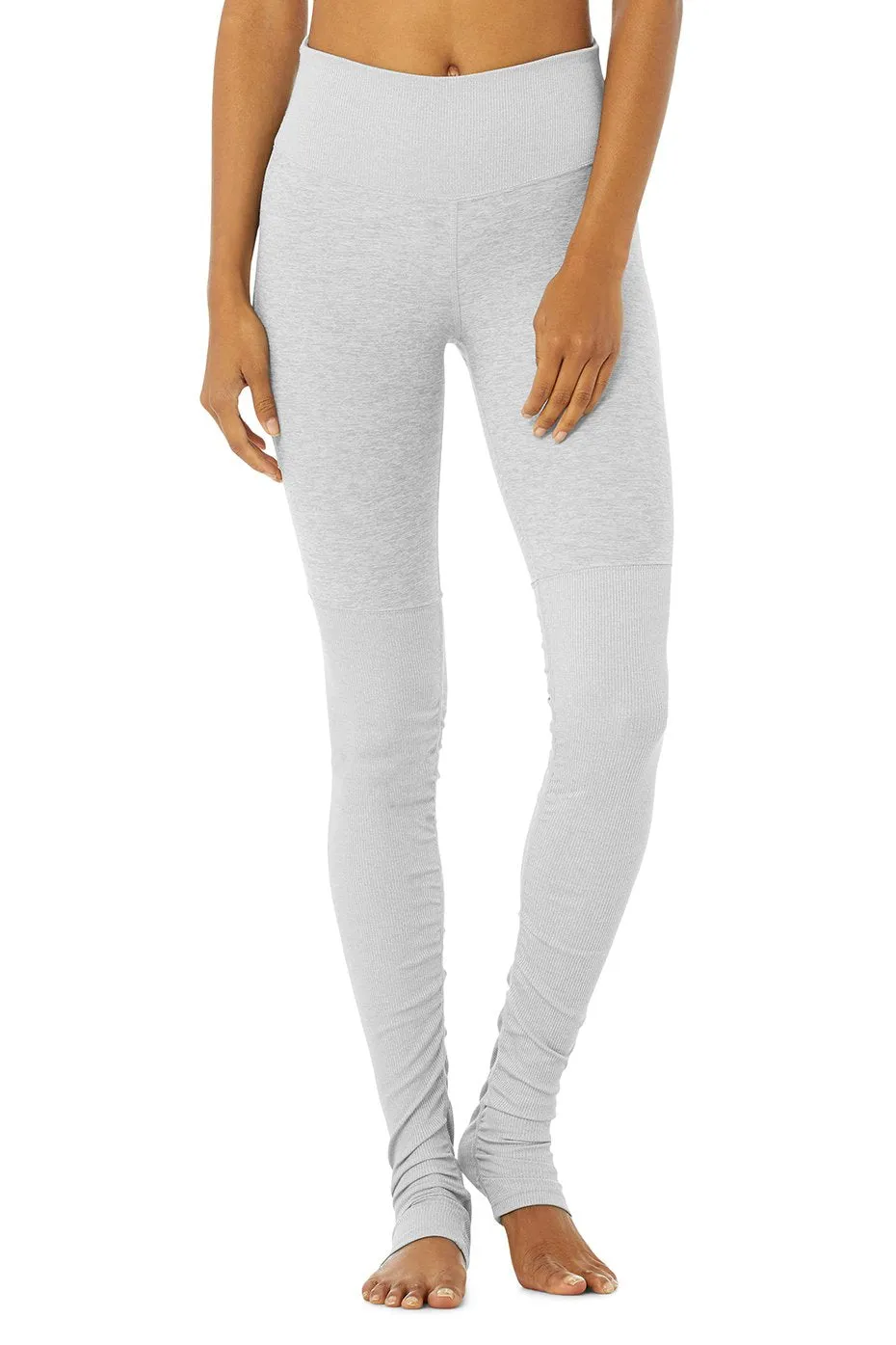 High-Waist Alosoft Goddess Legging - Zinc Heather