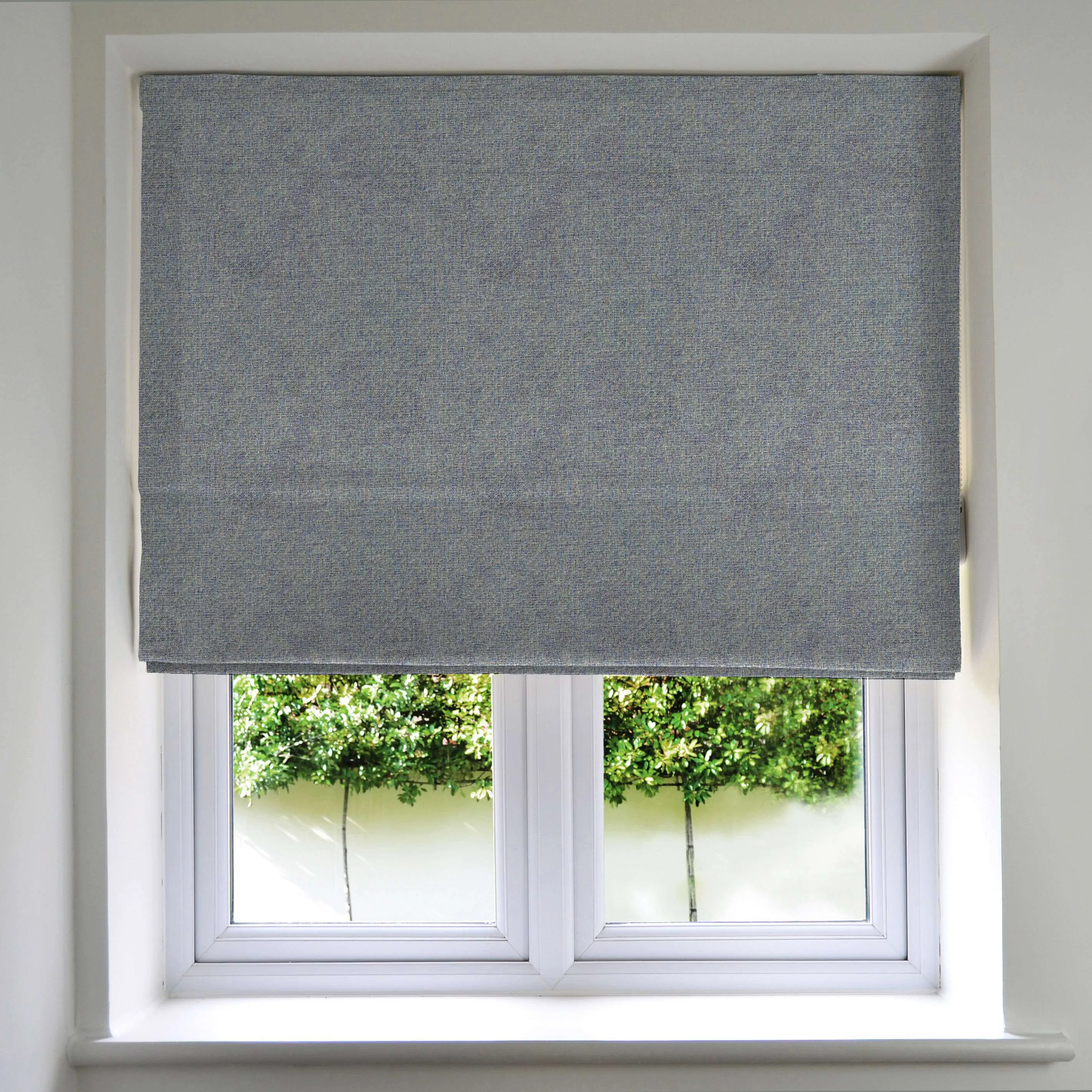 Highlands Blue Roman Blinds