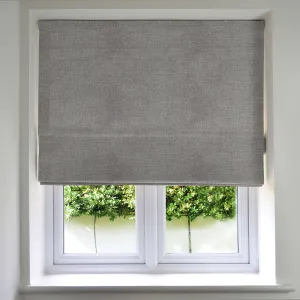 Highlands Soft Grey Roman Blinds