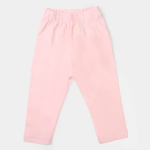 Infant Girls Jersey Plain Tights - Light Pink