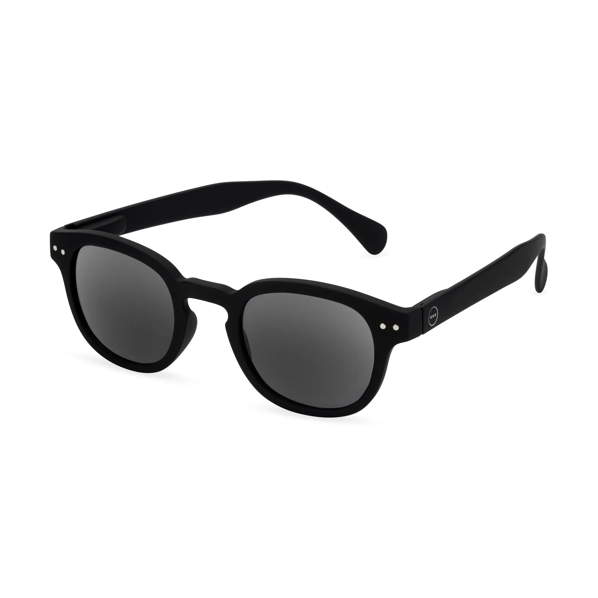 IZIPIZI Rounded-Edge Reading Sunglasses #C - Black