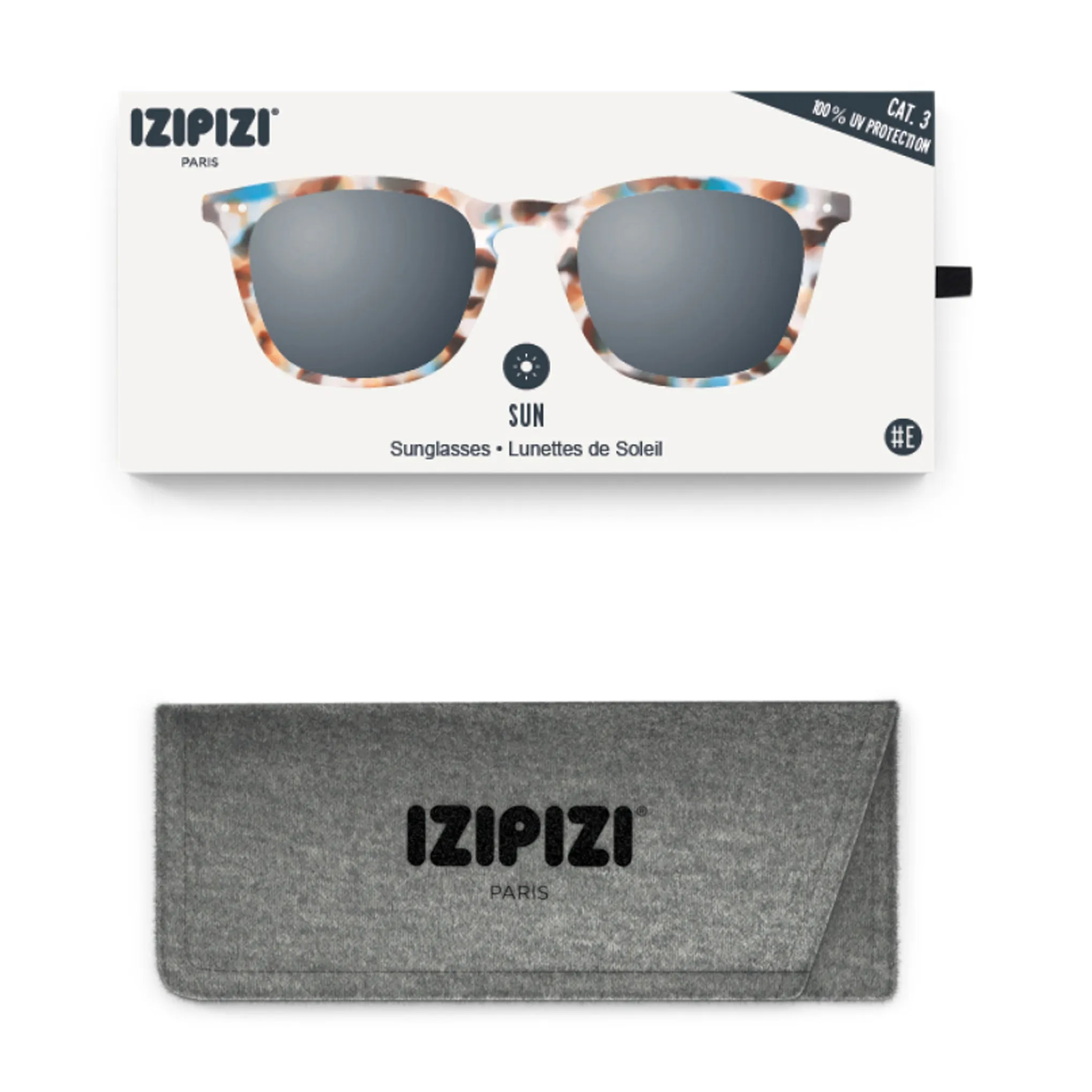 IZIPIZI Tapered Square Sunglasses #E - Blue Tortoise