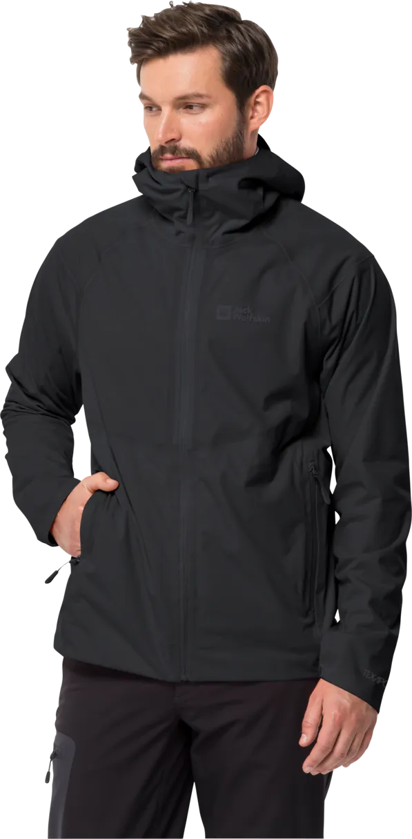 Jack Wolfskin Men&#x27;s Emberberg 3-Layer Jacket Phantom | Buy Jack Wolfskin Men&#x27;s Emberberg 3-Layer Jacket Phantom here | Outnorth