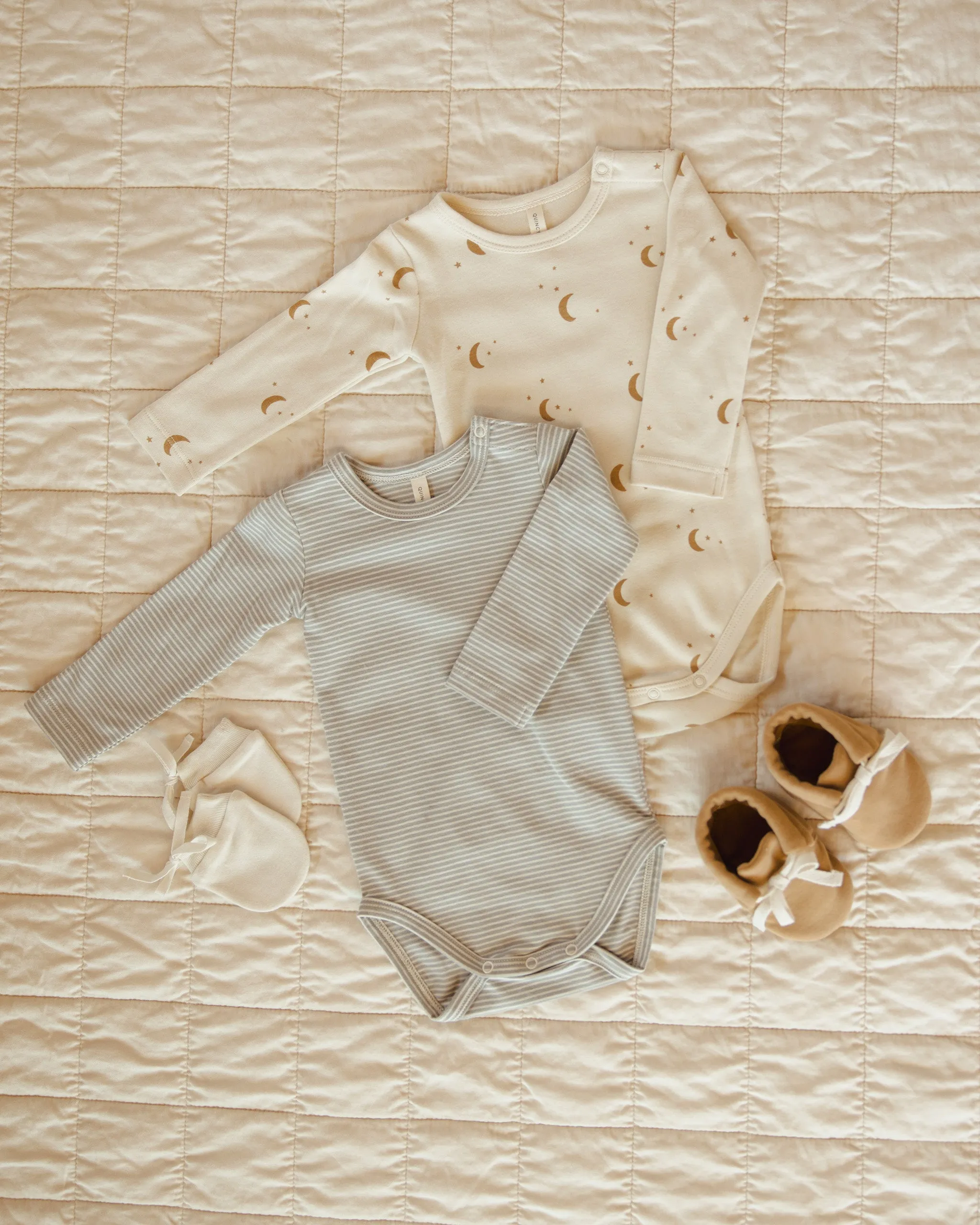 Jersey Bodysuit | Micro Blue Stripe