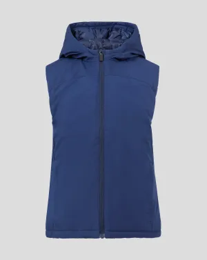 Junior Castore Padded Gilet With Hood in Navy