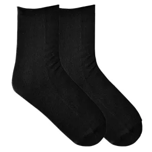K BELL SOCKS SOFT & DREAMY RELAXED TOP SOCK BLACK