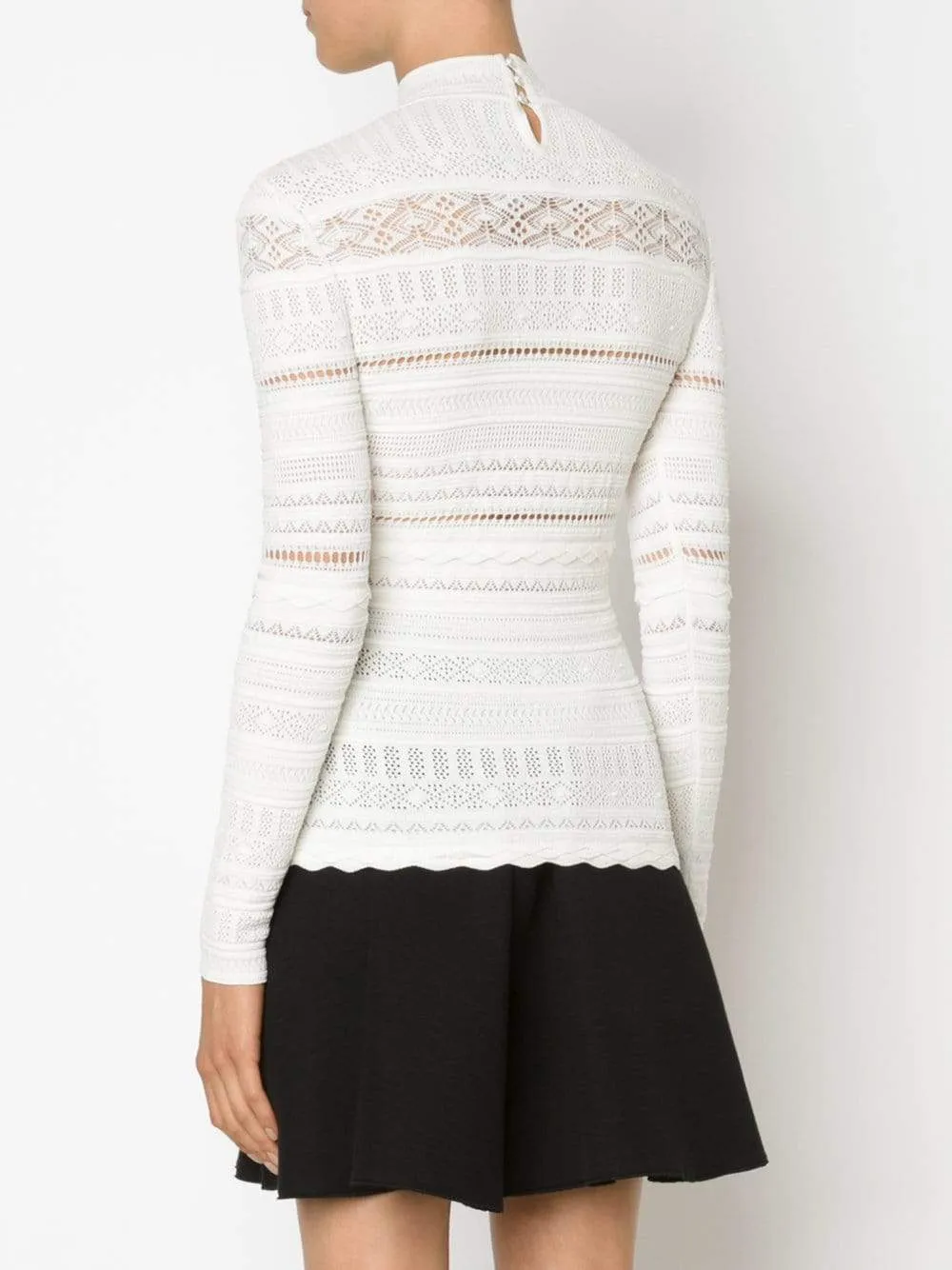 Lace Knit Turtleneck