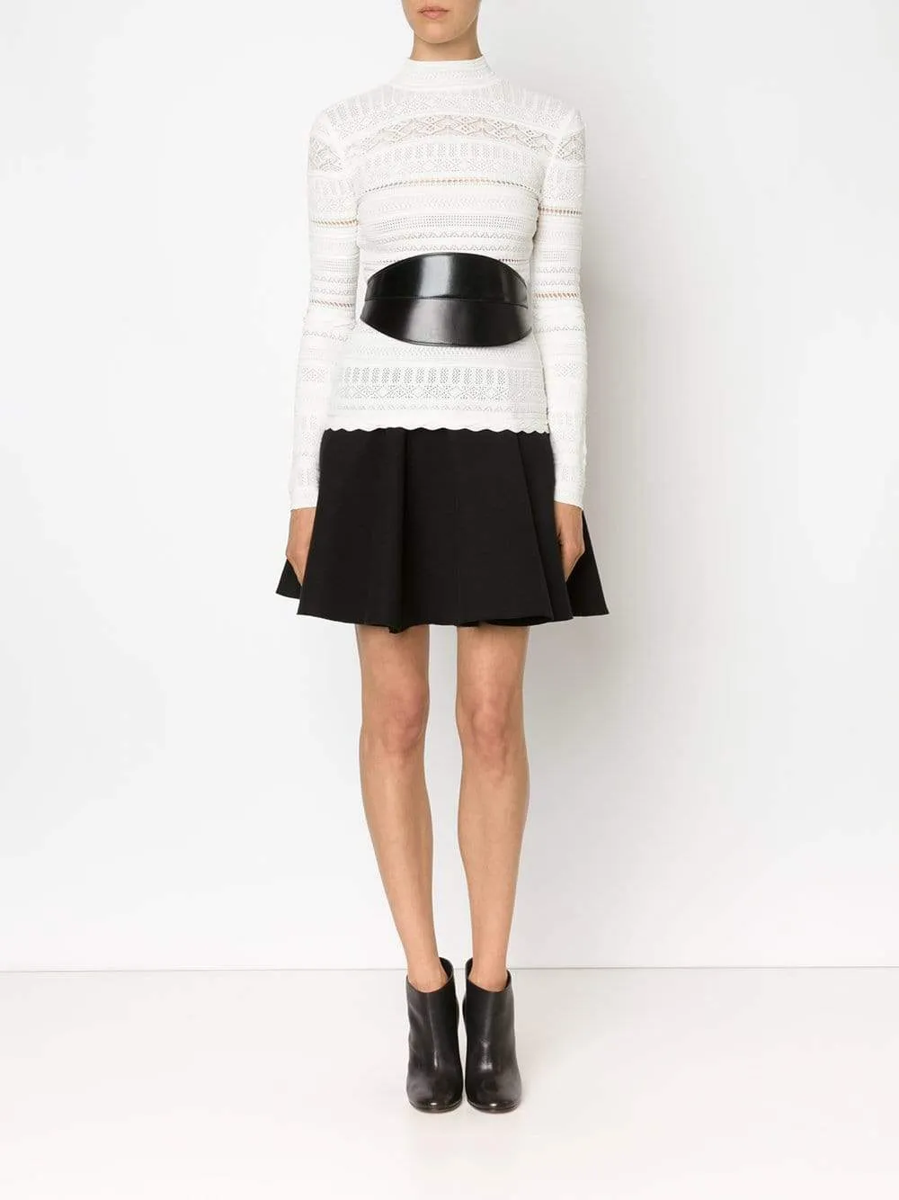 Lace Knit Turtleneck