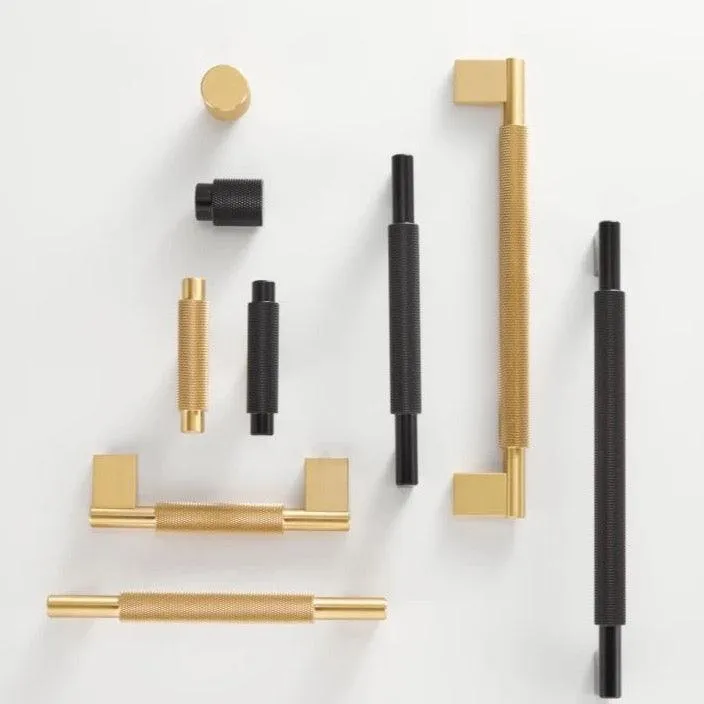 LACIE / Solid Brass Knurled Handles