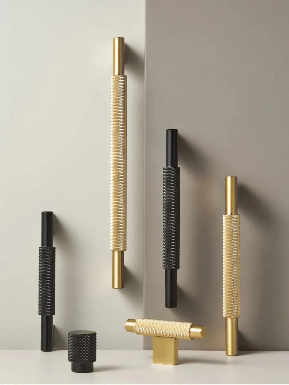 LACIE / Solid Brass Knurled Handles