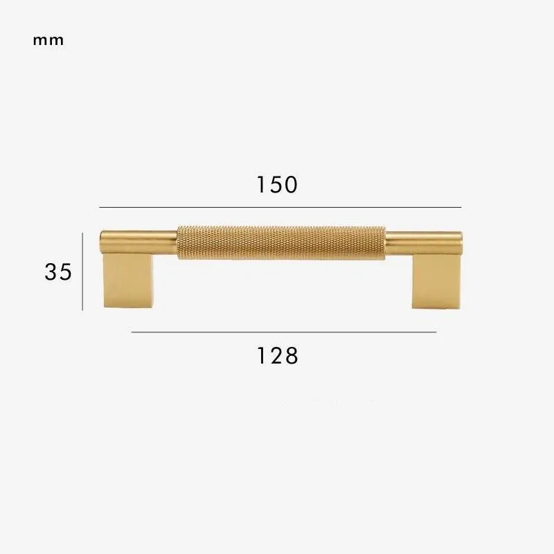 LACIE / Solid Brass Knurled Handles