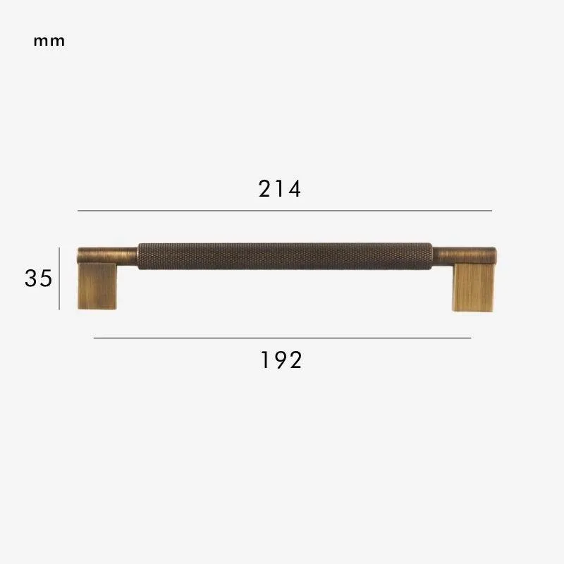 LACIE / Solid Brass Knurled Handles