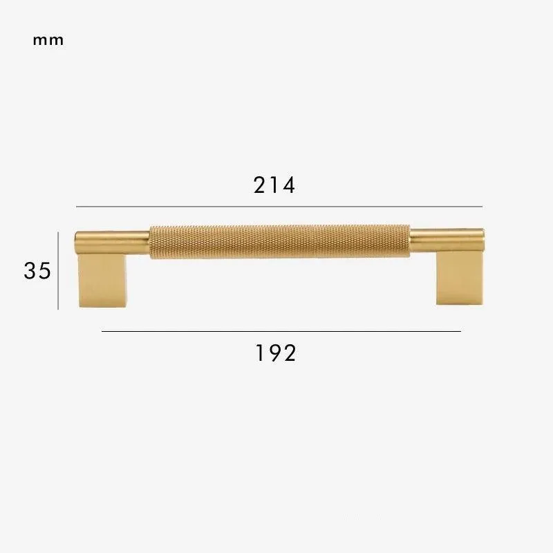 LACIE / Solid Brass Knurled Handles