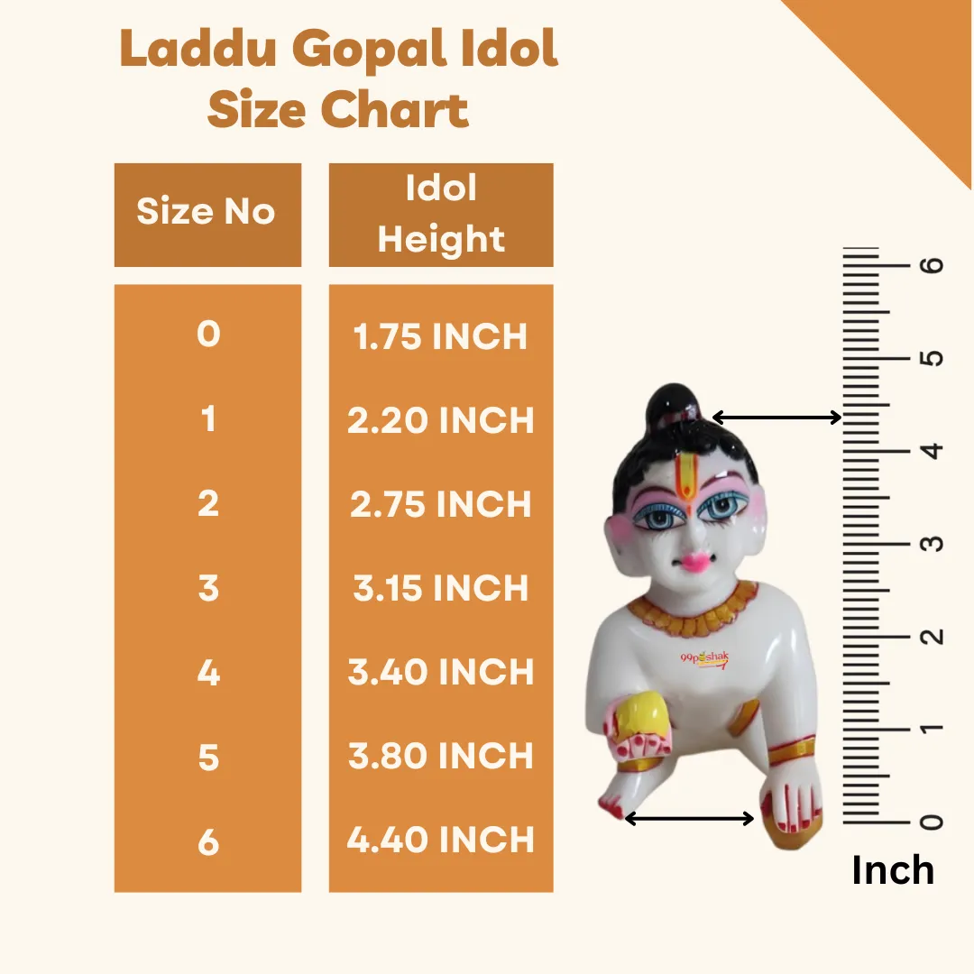 Laddu Gopal Winter Warmer Inner Wear Set - Pack of 6