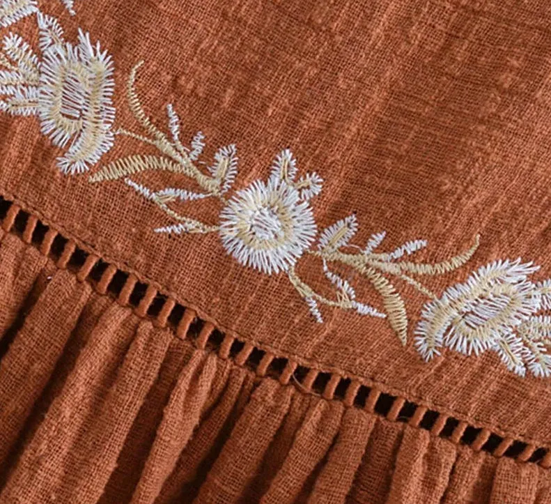Lantern Sleeves Pleated Vintage Blouse