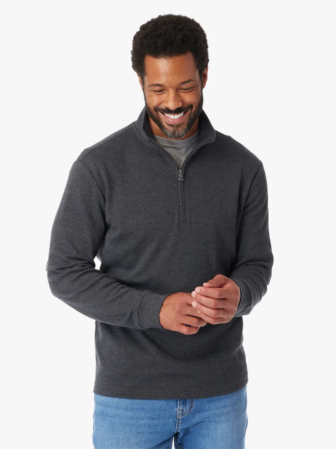 Larchmont Seawool Quarter-Zip | Charcoal