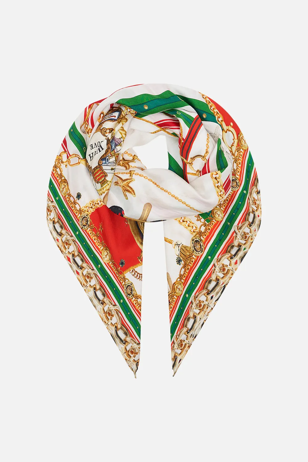 LARGE SQUARE SCARF SALUTI SUMMERTIME