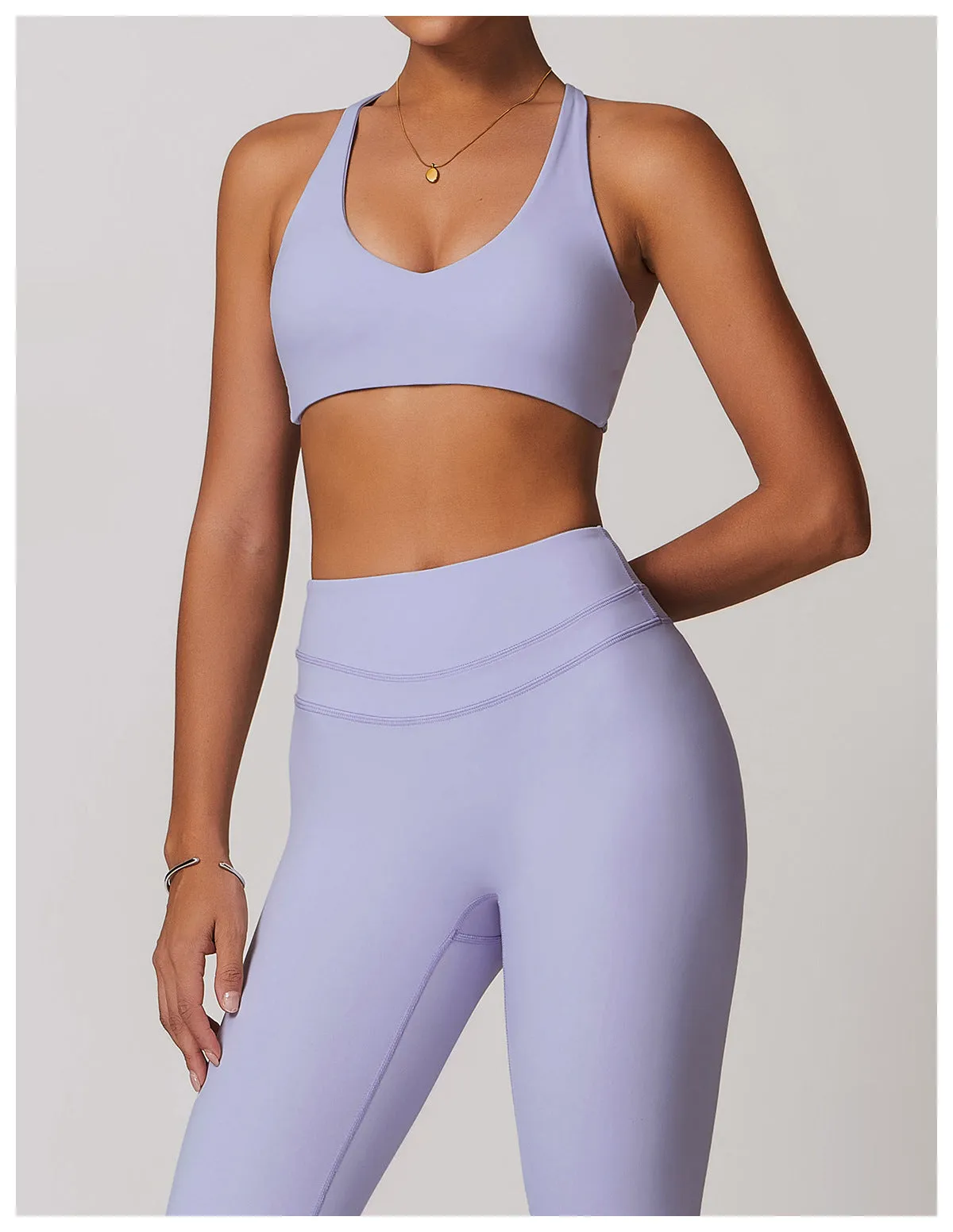 Lattice-Back Sports Bra
