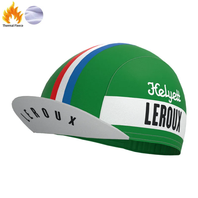 LEROUX Green Retro Cycling Cap
