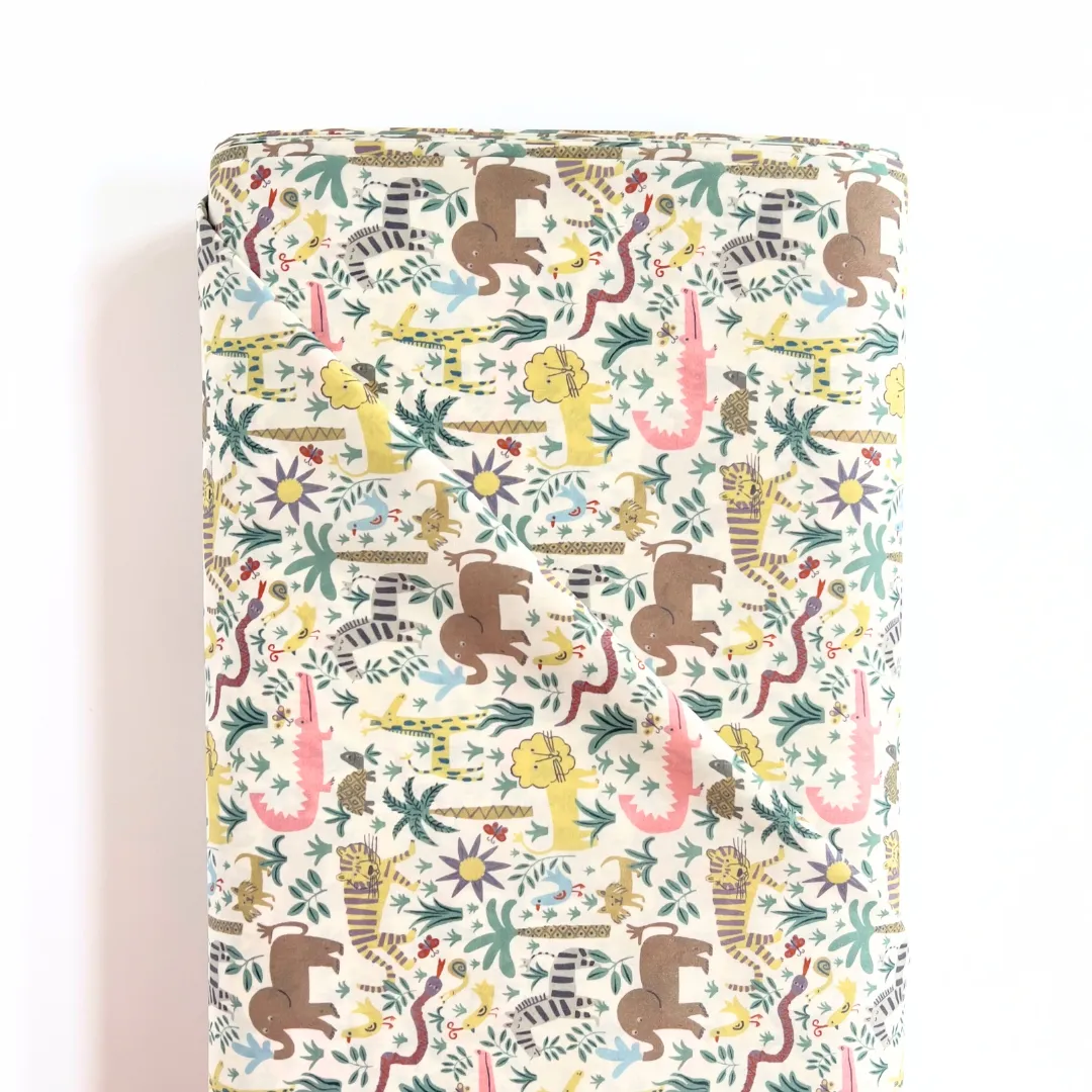 Liberty of London Organic Tana Lawn - Louie's Jungle (pastel multi)
