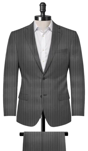 Light Grey Chalk Stripe Suit