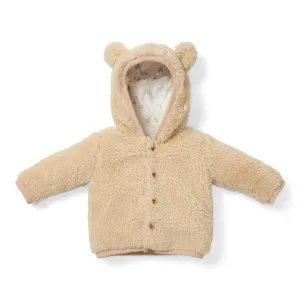 Little Dutch Hooded Teddy Jacket (Sand)
