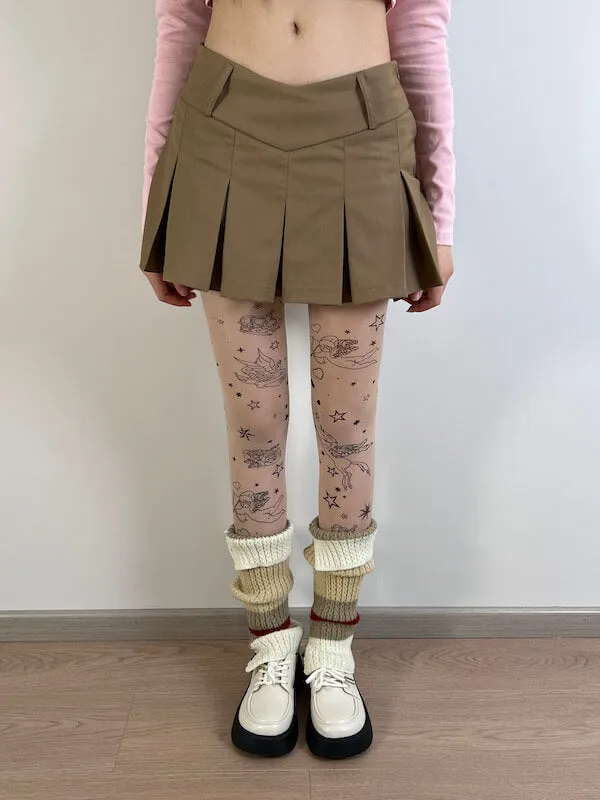 Love cupid tattoo tights
