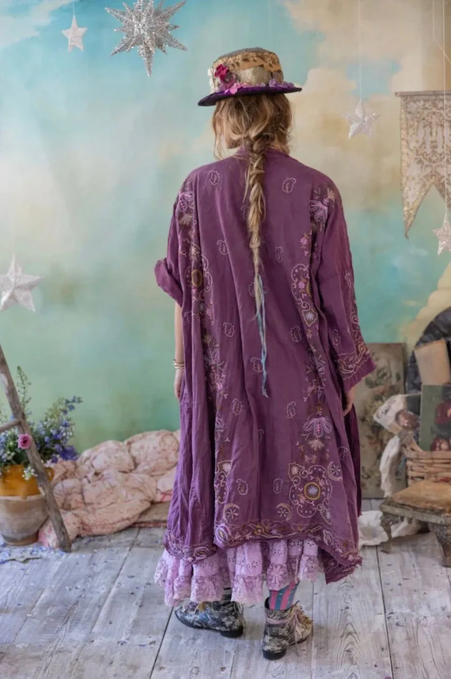Magnolia Pearl Embroidered Belinay Kimono JACKET 509-COVET-OS