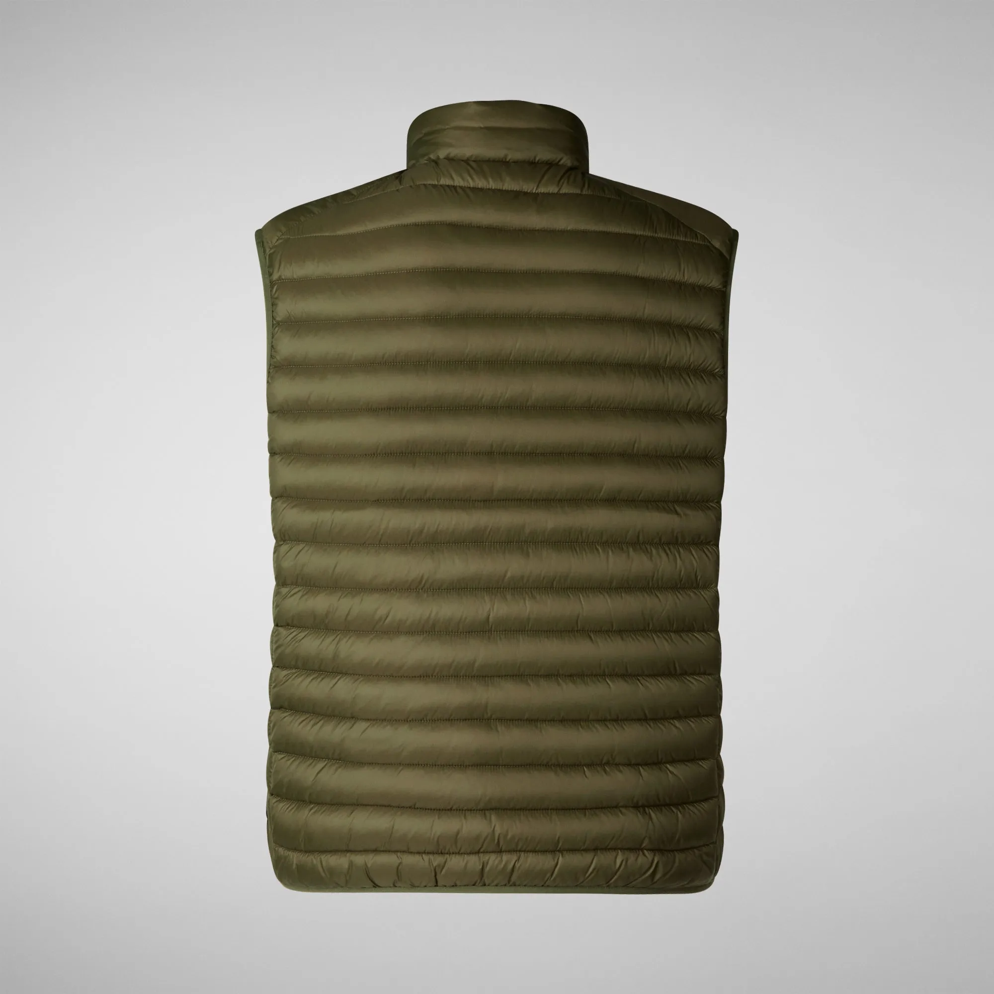 Man's quilted gilet Adam in dusty olive