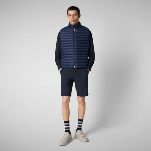 Man's quilted gilet Adam in navy blue
