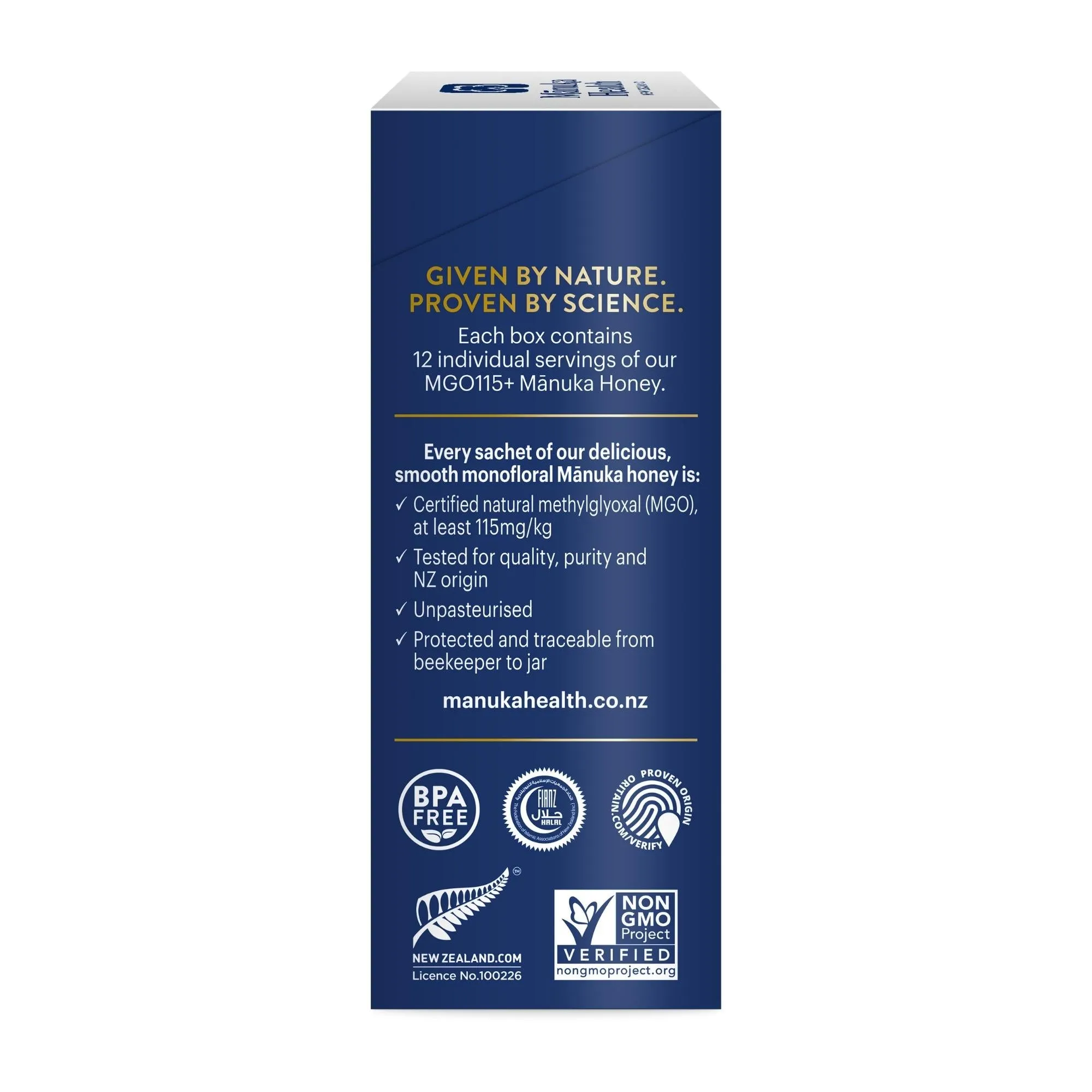 Manuka  Health MGO 100  Manuka Honey OnTheGo Snap Packs BBE 29.12.2024