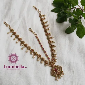 Matte Three Layer Floral Nethichutti