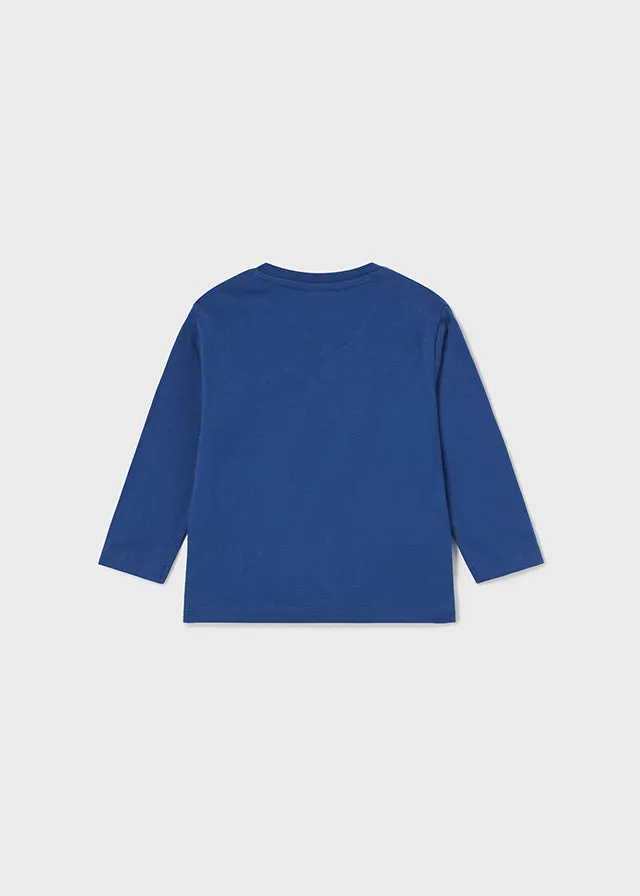 Mayoral 2014 067 - Klein Blue Long Sleeve Space T-Shirt