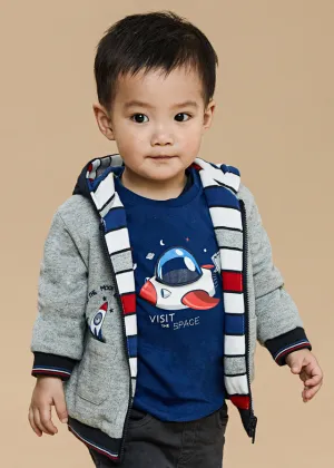 Mayoral 2014 067 - Klein Blue Long Sleeve Space T-Shirt