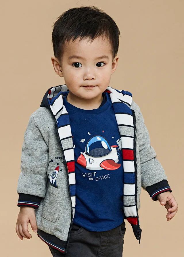 Mayoral 2014 067 - Klein Blue Long Sleeve Space T-Shirt