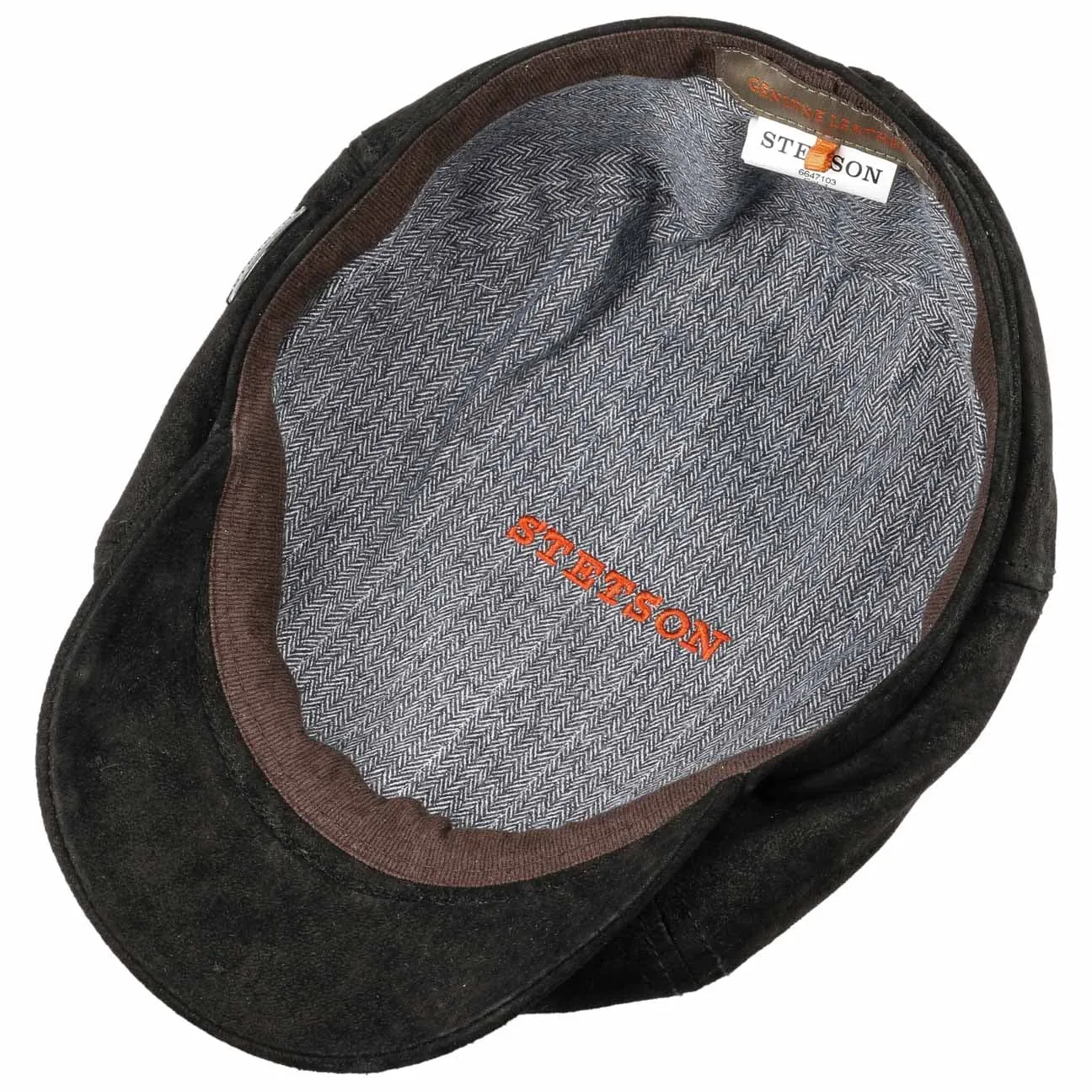McCook Vintage Leather Cap by Stetson