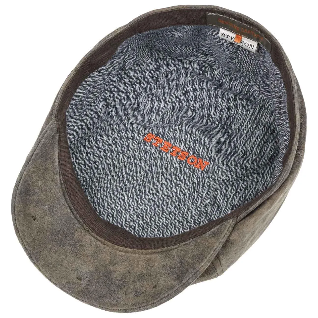 McCook Vintage Leather Cap by Stetson