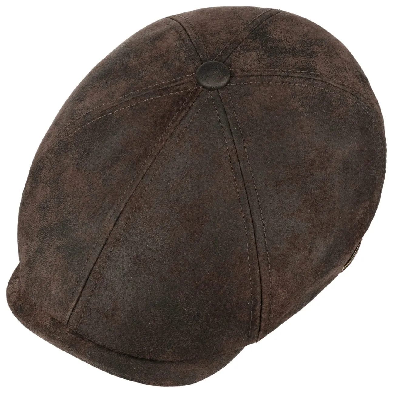 McCook Vintage Leather Cap by Stetson