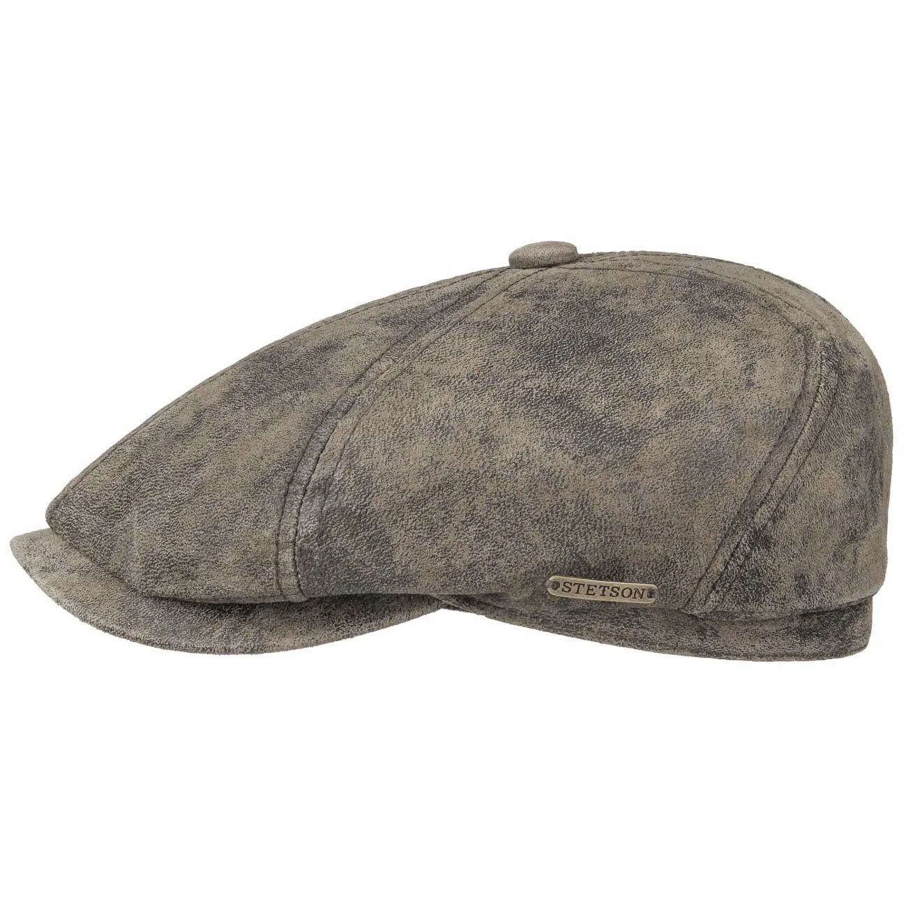 McCook Vintage Leather Cap by Stetson