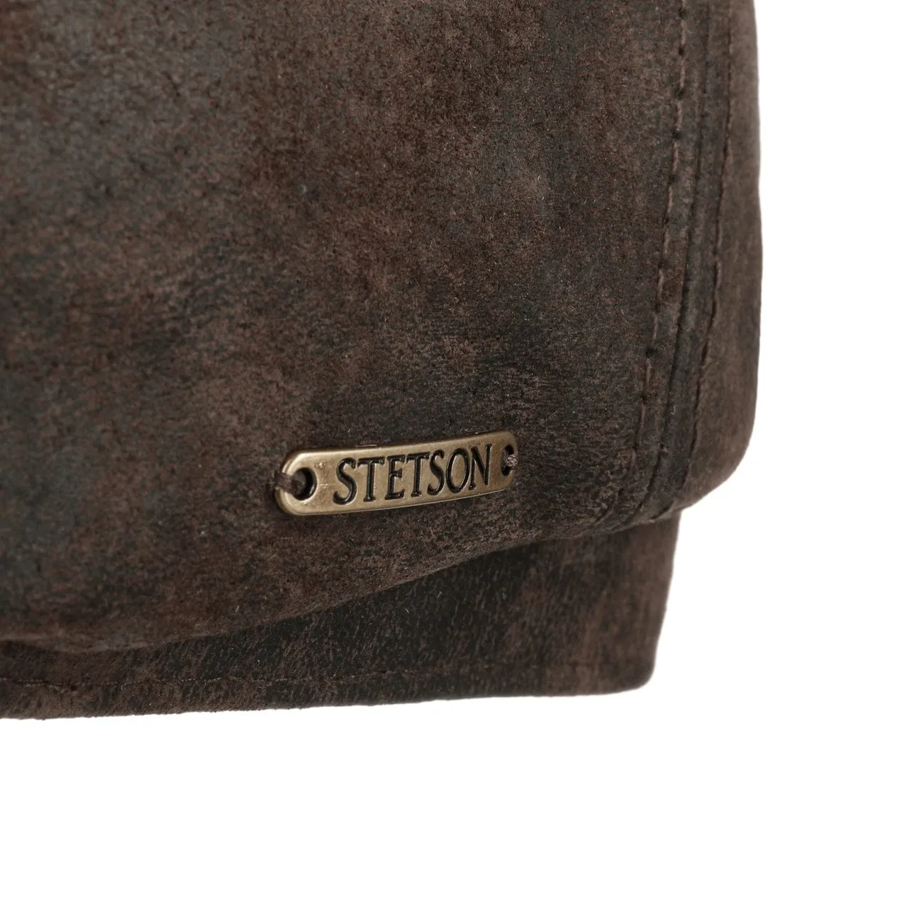 McCook Vintage Leather Cap by Stetson