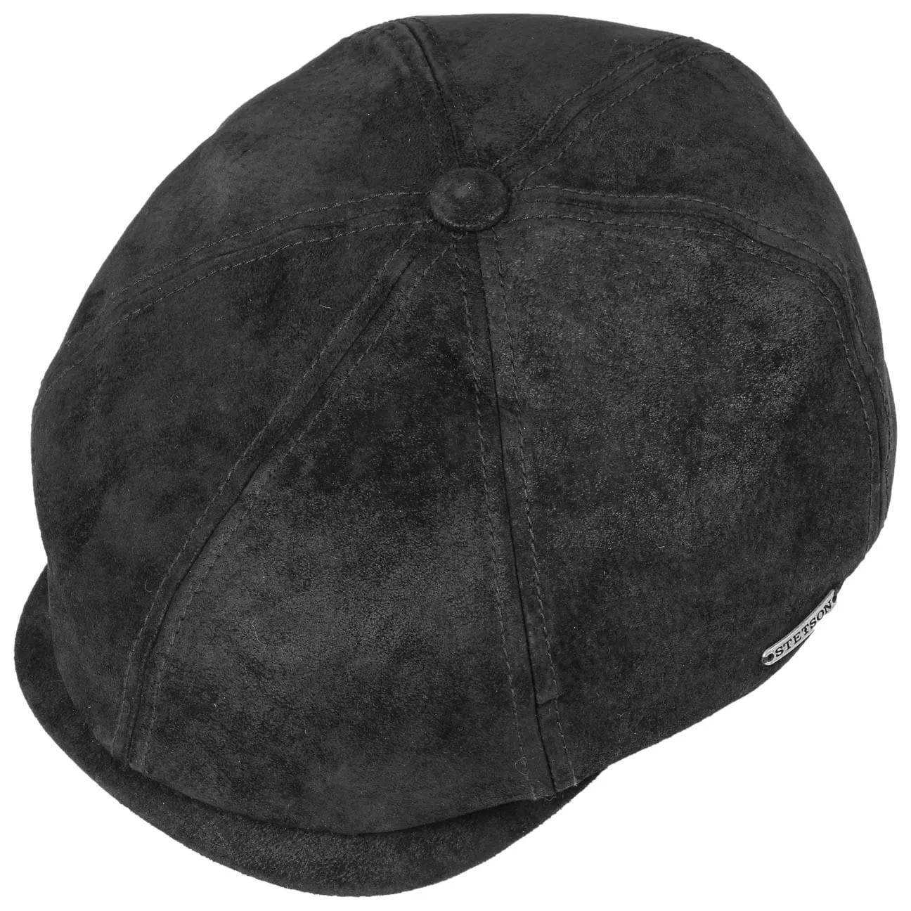 McCook Vintage Leather Cap by Stetson