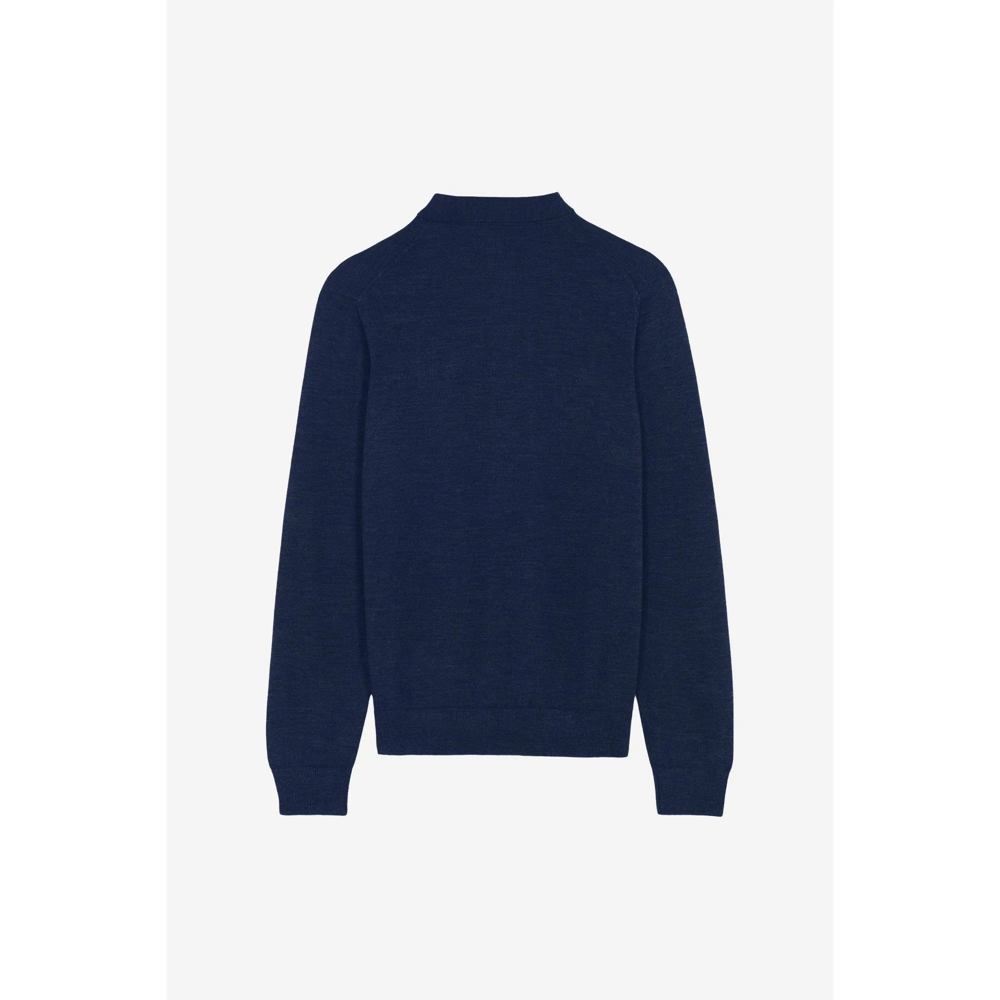 Men Fox Head Patch Polo Jumper - Navy