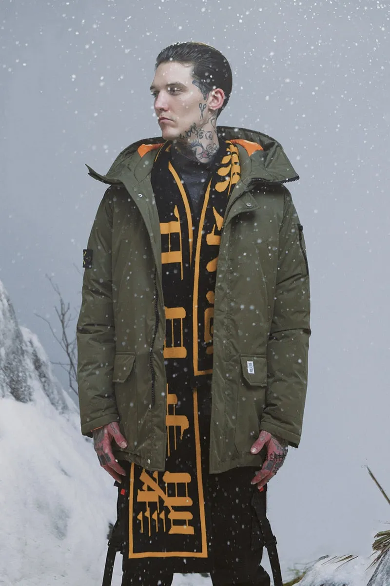 Men's Winter Warm Thick Down Hooded Long Parka