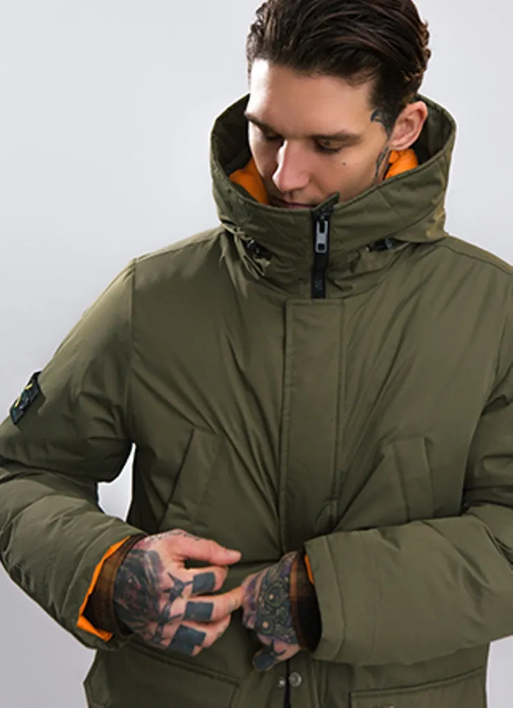 Men's Winter Warm Thick Down Hooded Long Parka